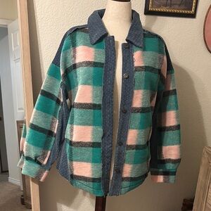 Women’s Plaid Button-Up Shacket